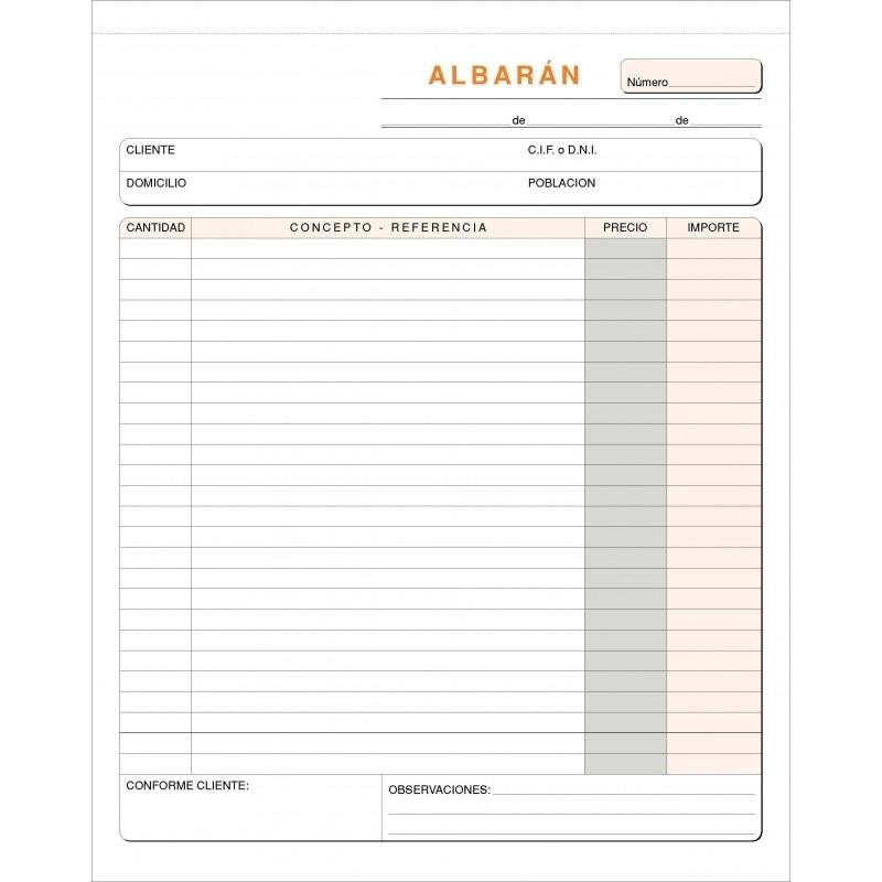 TALONARIO ALBARAN HOLANDESA TRIPLICADO AUTOCOPIANTE T-131