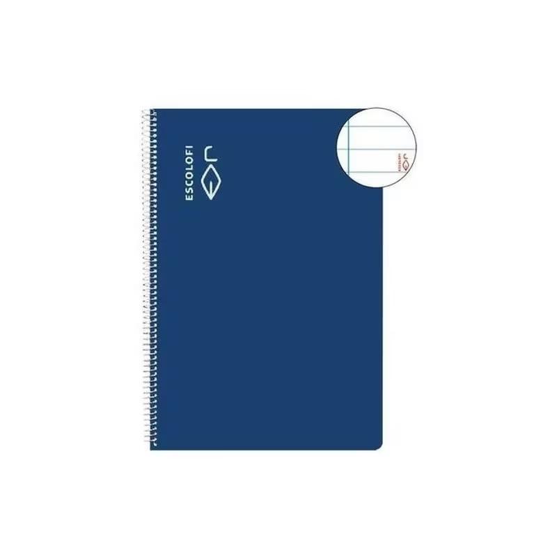 CUADERNO ESP FOLIO LINEAS TDD 100H 70GR CON MARGEN ESCOLOFI AZUL