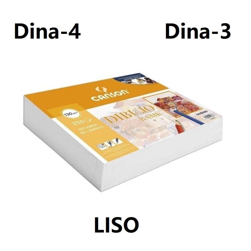 LAMINAS DE DIBUJO DINA3 250 UNIDADES SIN RECUADRO 130GR