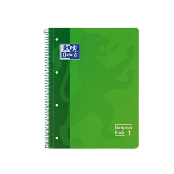 CUADERNO ESP DINA4 MICROPER LINEAS TDD 1 BANDA 80H OXFORD VERDE