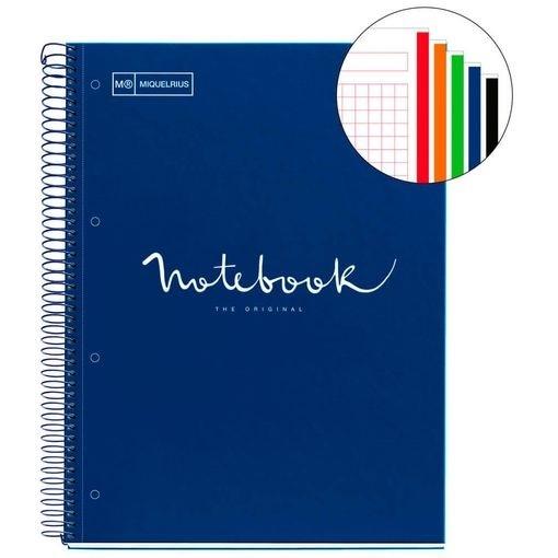 CUADERNO ESP MR EMOT.NB-5 DURA DINA4 120h 90GR CUADRICULA 5X5 AZUL MARINO