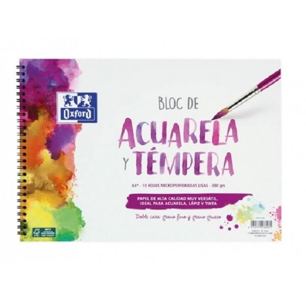 BLOCK DE ACUARELA TDD DINA4+ 10H LISO DINA4  300 GRS