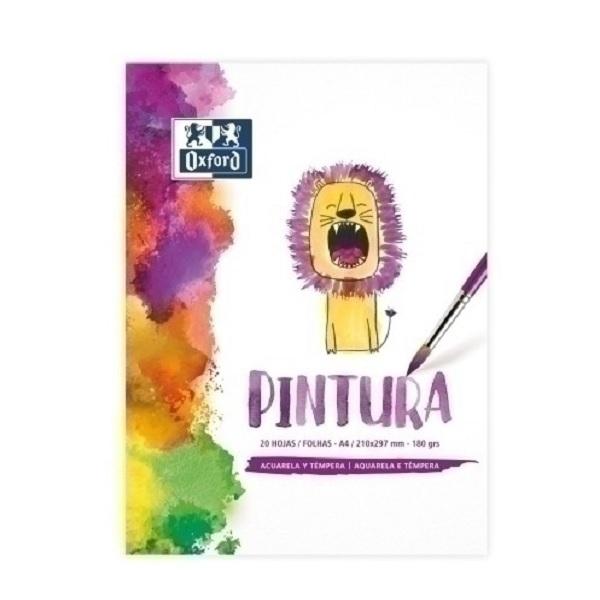 BLOCK DE ACUARELA Y TEMPERA DINA4 20H KIDS