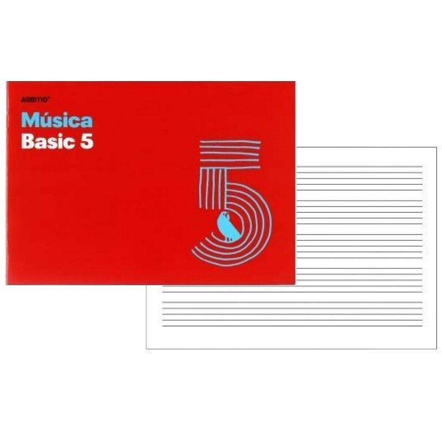 CUADERNO DE MUSICA DINA5 5 PENTAGRAMAS GRAPADO  ADDITIO