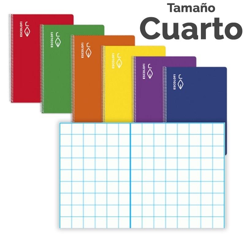 CUADERNO ESP DINA5 4X4 TDD 50H 70GR CON MARGEN ESCOLOFI VIOLETA