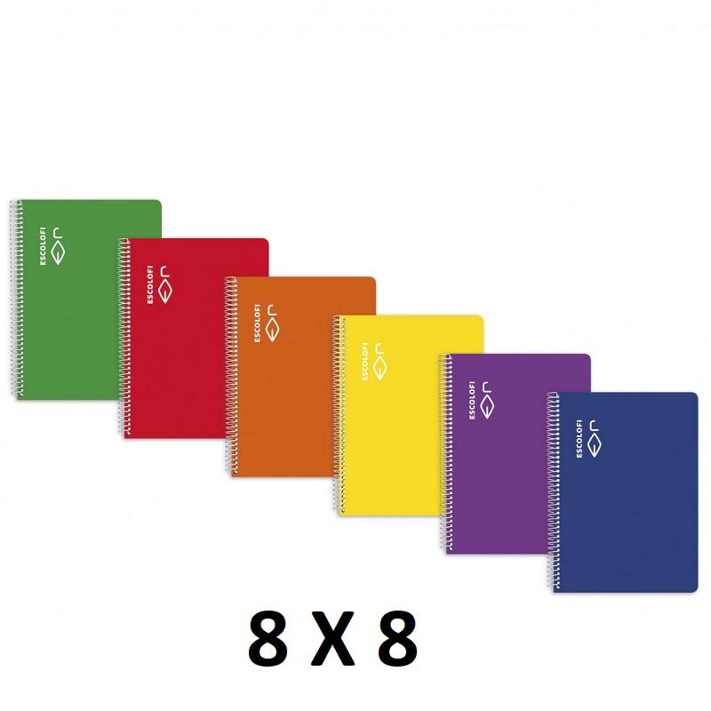 CUADERNO ESP FOLIO 8X8 TDD 50H 70GR CON MARGEN ESCOLOFI AZUL