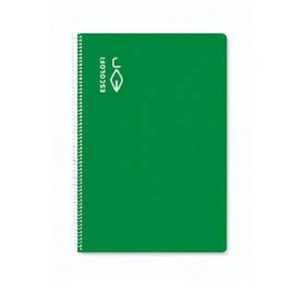 CUADERNO ESP FOLIO MONTESSORI 5MM TDD 50H 70GR CON MARGEN ESCOLOFI VERDE