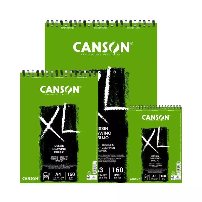BLOCK DE DIBUJO MICROPERFORADO CANSON XL DESSIN LIGERO DINA3 ESPIRAL 29,7X42 CM 50 H 160 GR