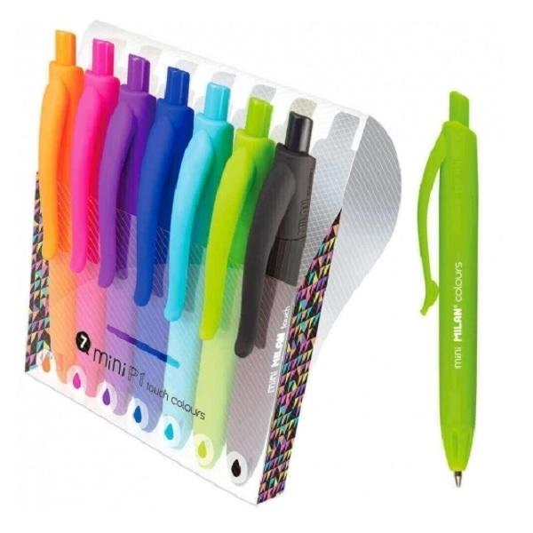 BOLIGRAFO MILAN P1 MINI TOUCH ESTUCHE DE 7 UNIDADES SURTIDAS ( 14 )