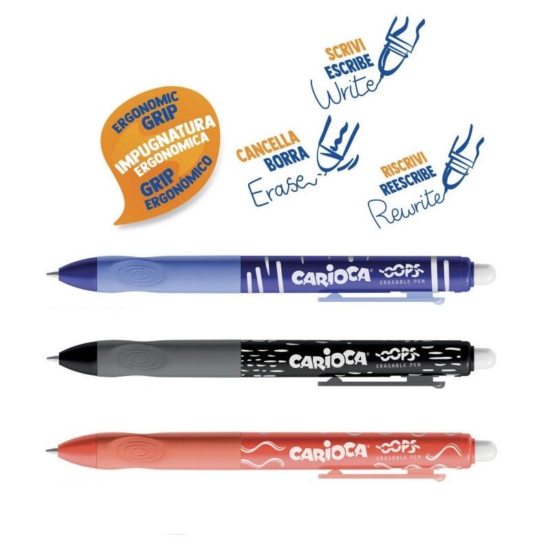 BOLIGRAFO CARIOCA OOPS RET. BORRABLE ROJ