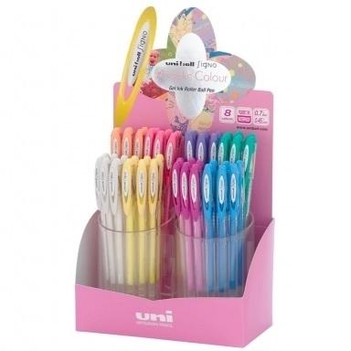 BOLIGRAFO UNI-BALL SIGNO GEL UM-120AC 0,7MM ANGELIC COLOUR ANGELIC COLOUR EXPOSITOR 48 BOLIGRAFOS
