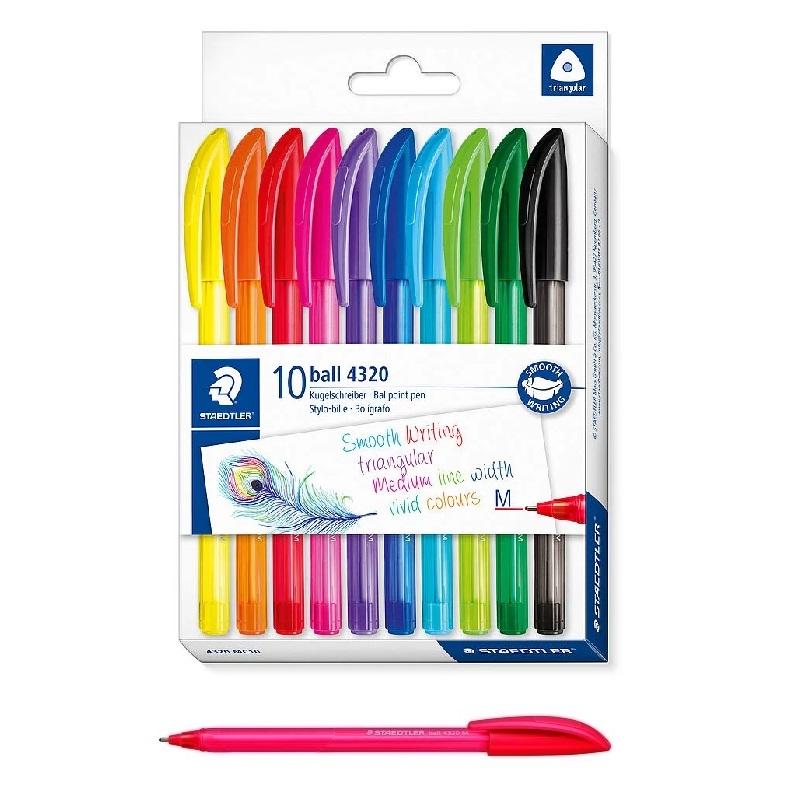 BOLIGRAFO TRIANGULAR STAEDTLER 432 MEDIO VERDE