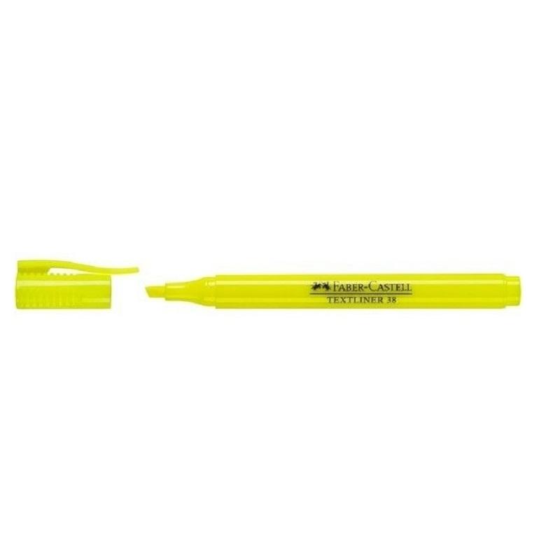 MARCADOR FLUORESCENTE FABER CASTELL TEXTLINER 38  AMARILLO