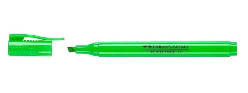 MARCADOR FLUORESCENTE FABER CASTELL TEXTLINER 38 VERDE