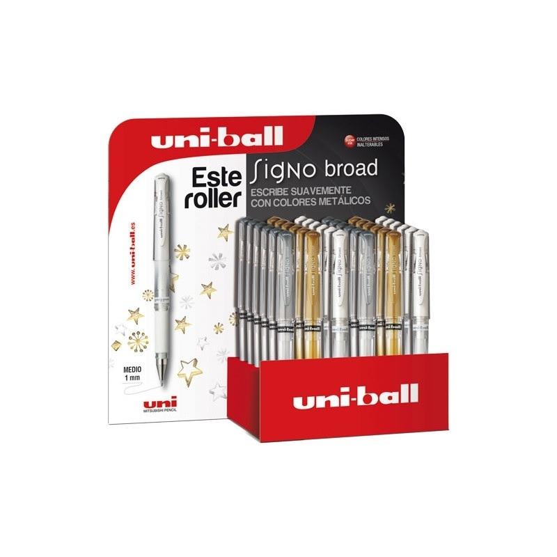 ROLLER GEL UNI-BALL SIGNO BROAD 1,0 (UM-153) EXPOSITOR DE 36