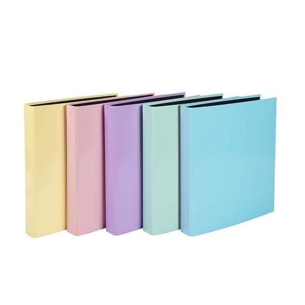 CARPETA 2 ANILLAS 25MM DINA4 EXACOMPTA AQUAREL CARTON FORRADO SURTIDO (5 COL.)