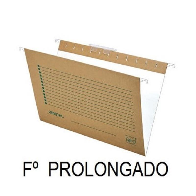 CARPETA COLGANTE CAJON V.CORTO CRISTAL FOLIO PROL LOMO V K. BICOLOR