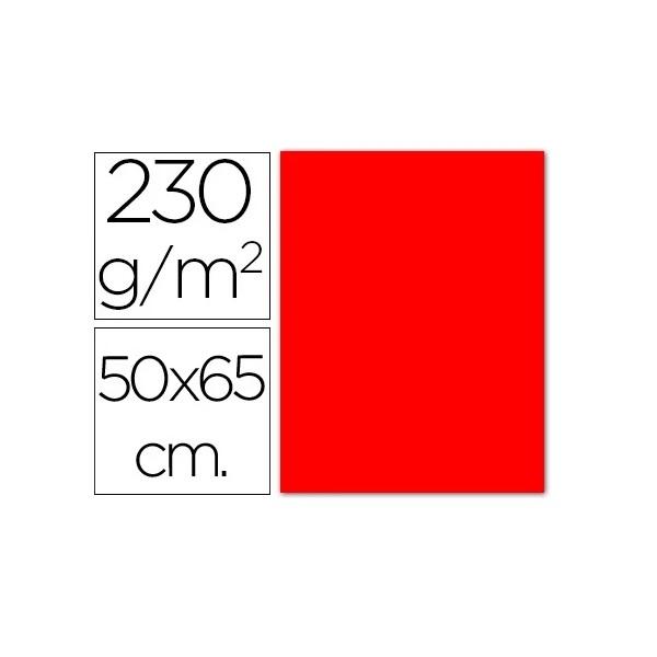 CARTULINAS FLUORESCENTES ROJAS 50X65 CENTIMETROS PACK 10 SADIPAL SAD15406