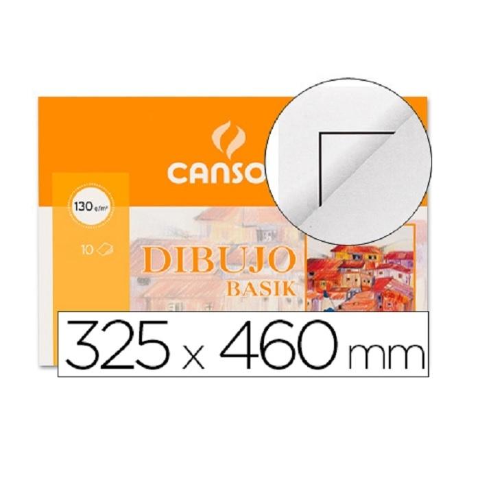 LAMINAS DE DIBUJO DINA3+ CON RECUADRO CANSON BASIK 10 HOJAS 130GR SOBRE