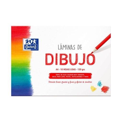 SOBRE 10 LAMINAS DIBUJO DINA4 LISO 130G