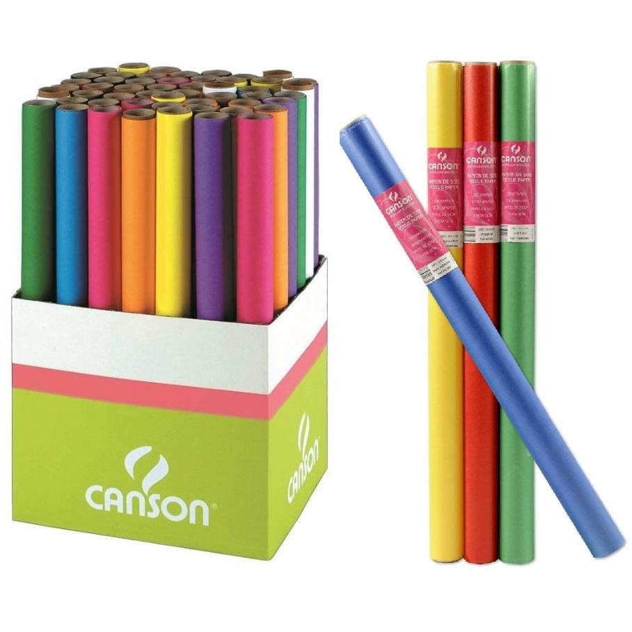 PAPEL SEDA ROLLO 20GR CANSON 0,5X5M NARANJA