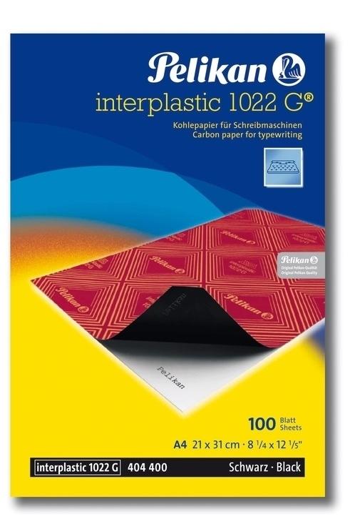 PAPEL CARBON PELIKAN IPLASTIC 1022G NEGRO CJ100