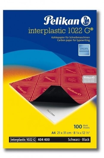 PAPEL CARBON PELIKAN IPLASTIC 1022G NEGRO CJ100