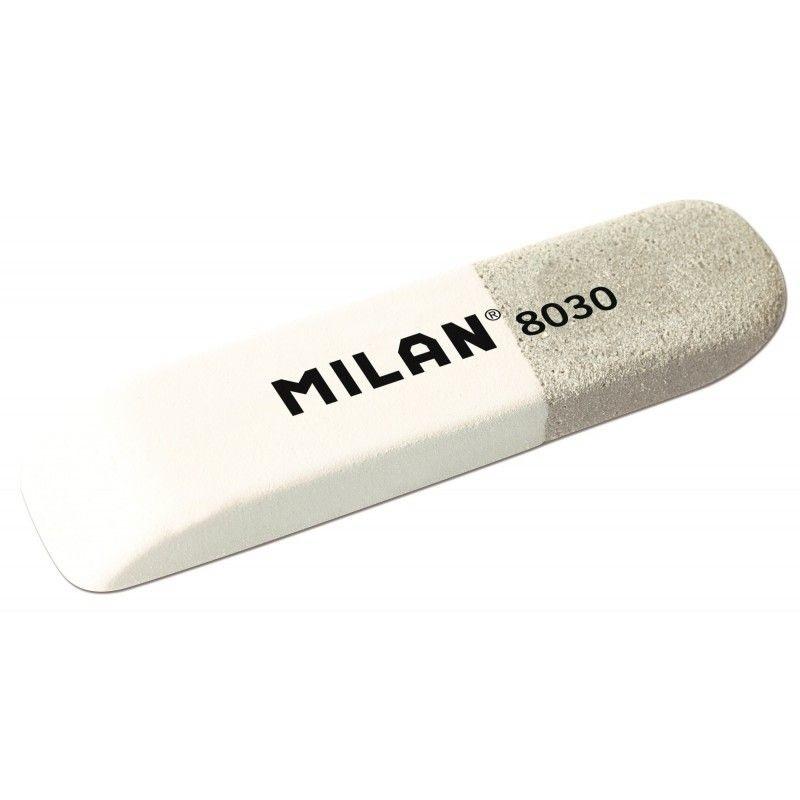 GOMA DE BORRAR MILAN CAUCHO 8030 TINTA Y LAPIZ UD