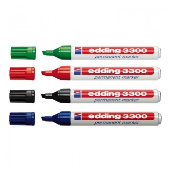 ROTULADOR PERMANENTE EDDING 3300 PUNTA BISELADA