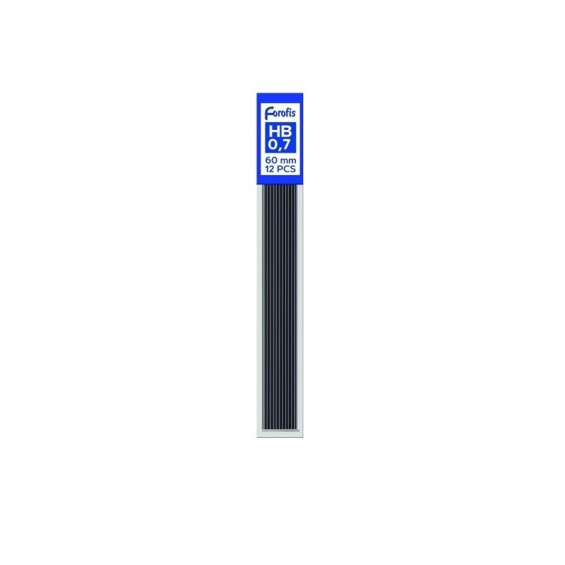 MINAS 0,7MM FOROFIS GRAPHITE HB (TUBO DE 12)