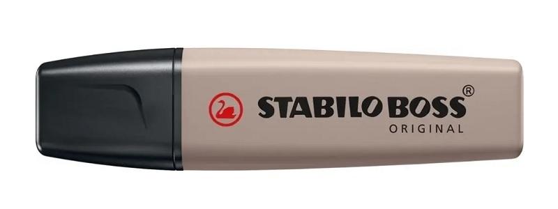 MARCADOR FLUORESCENTE STABILO BOSS NATURE COLORS GRIS CALIDO