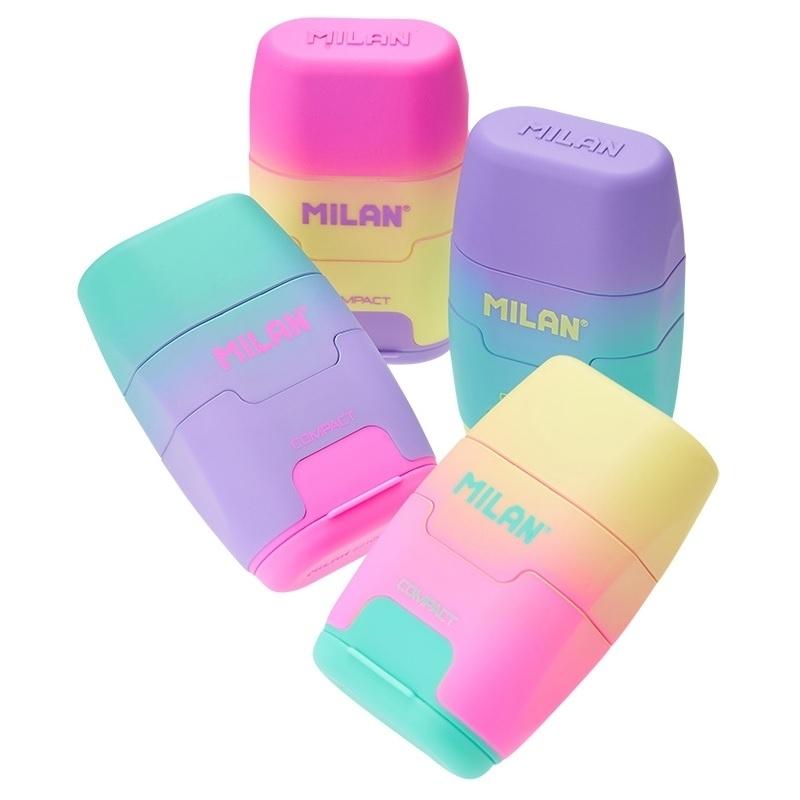 SACAPUNTAS CON GOMA MILAN COMPACT SUNSET ( 16 )