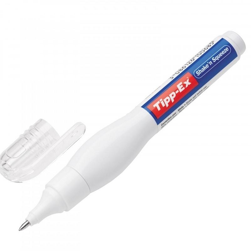 CORRECTOR LIQUIDO EN LAPIZ TIPP-EX SHAKE N SQUEEZE 8ML ( 10 )