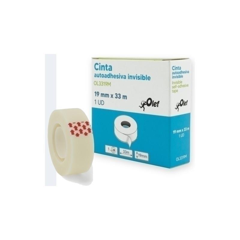 CINTA ADHESIVA INVISIBLE 19X33M OLEF