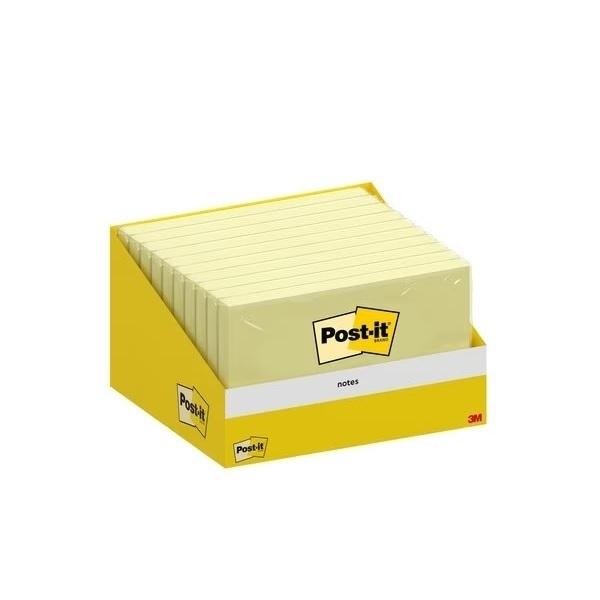 NOTAS ADHESIVAS POST-IT AMARILLO 76X127MM 100H