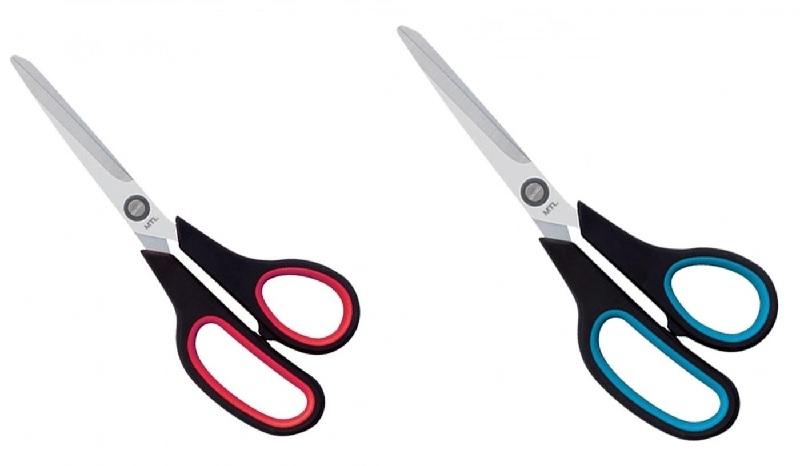 TIJERAS 19,5CM ERGONOMICAS MANGO ROJO O AZUL