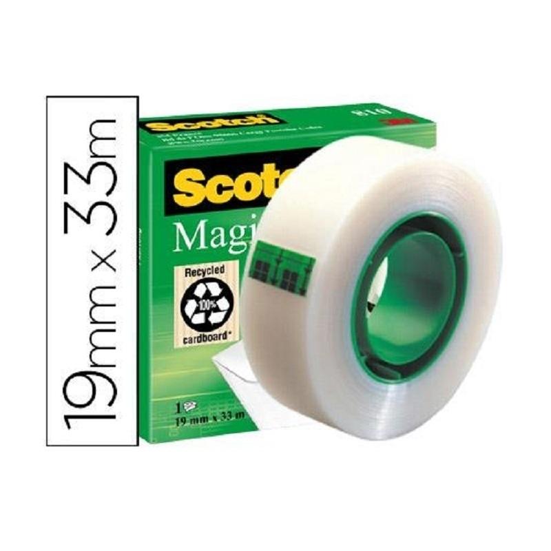 CINTA ADHESIVA INVISIBLE 19X33M SCOTCH MAGIC