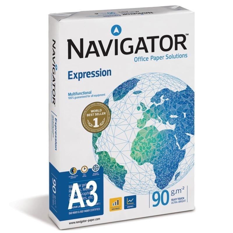 PAPEL DINA3 500 HOJAS 90GR BLANCO FOTOCOPIADORA MULTIFUNCION NAVIGATOR EXPRESSION