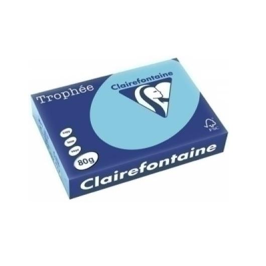 PAPEL DINA4 500 HOJAS 80GR CLAIREFONTAINE COLOR AZUL