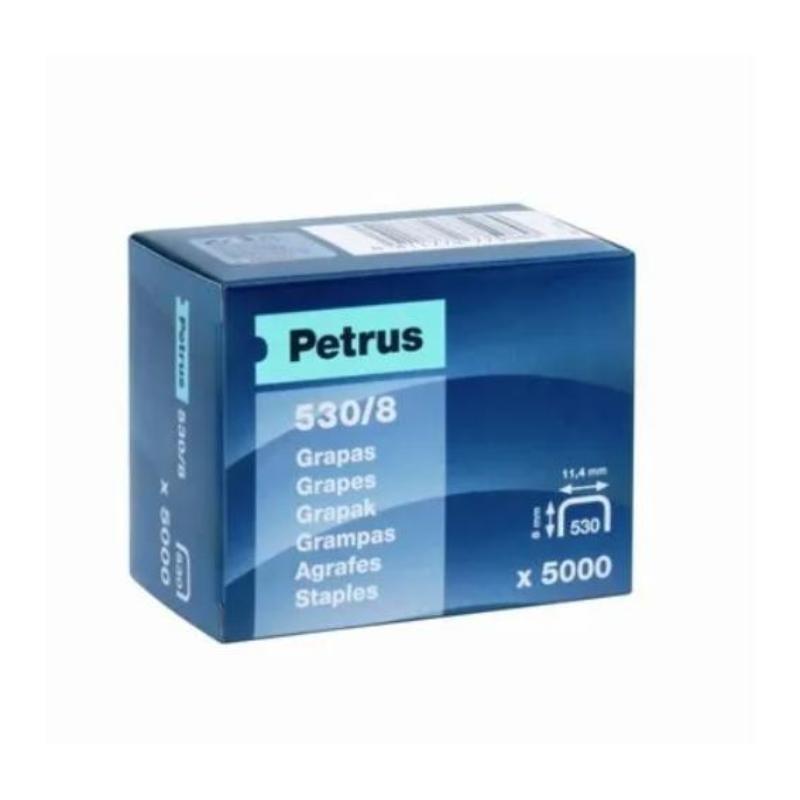 GRAPAS PETRUS CLAVADORA 530 8MM COBREADAS 5000 UDS