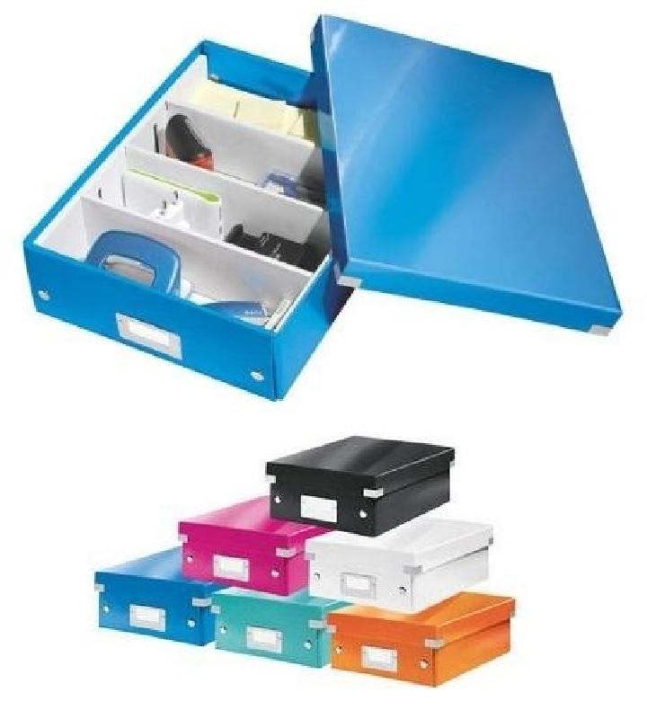 CAJA ORGANIZADORA MEDIANA 280X100X370MM CLICK & STORE LEITZ