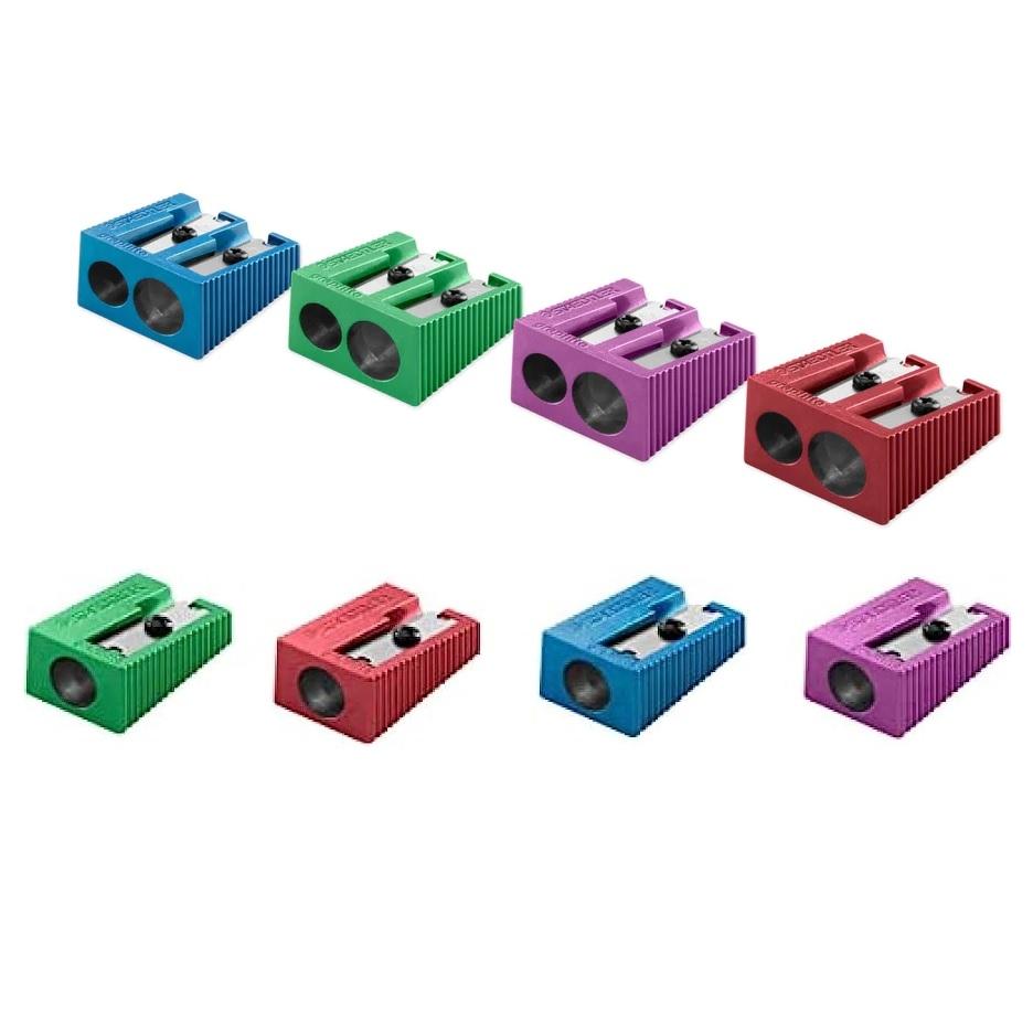 SACAPUNTAS METALICO 1 USO STAEDTLER COLORES