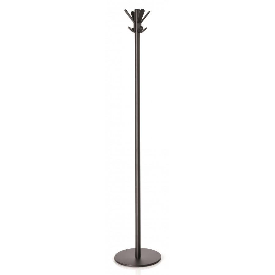 PERCHERO METALICO 8 PERCHAS 36 X 180 CM NEGRO