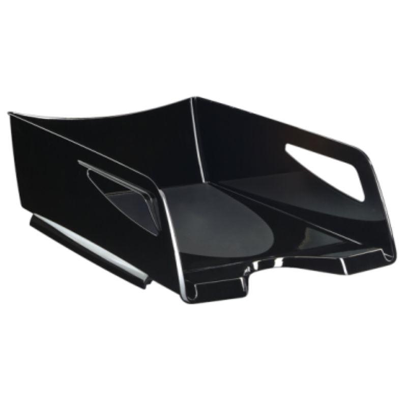BANDEJA PORTADOCUMENTOS DE SOBREMESA APILABLE CEP 200+R JUMBO NEGRO