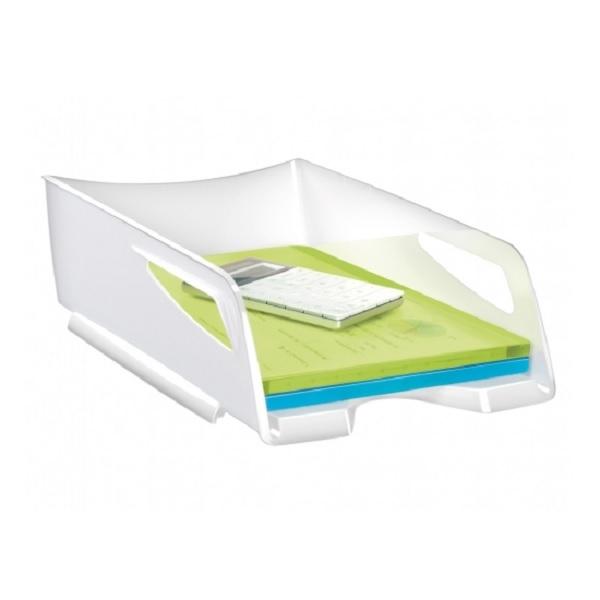 BANDEJA PORTADOCUMENTOS DE SOBREMESA APILABLE CEP 200+GR GLOSS MAXI BLANCO