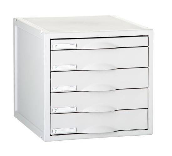 MODULO CON 5 CAJONES 356X316X303 GRIS ARCHIVO 2000 8405CGS