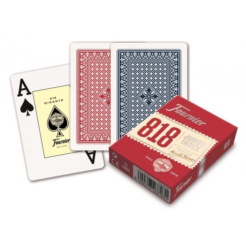 JUEGO DE CARTAS BARAJA POKER Nº818 DE 55 CARTAS  FOURNIER