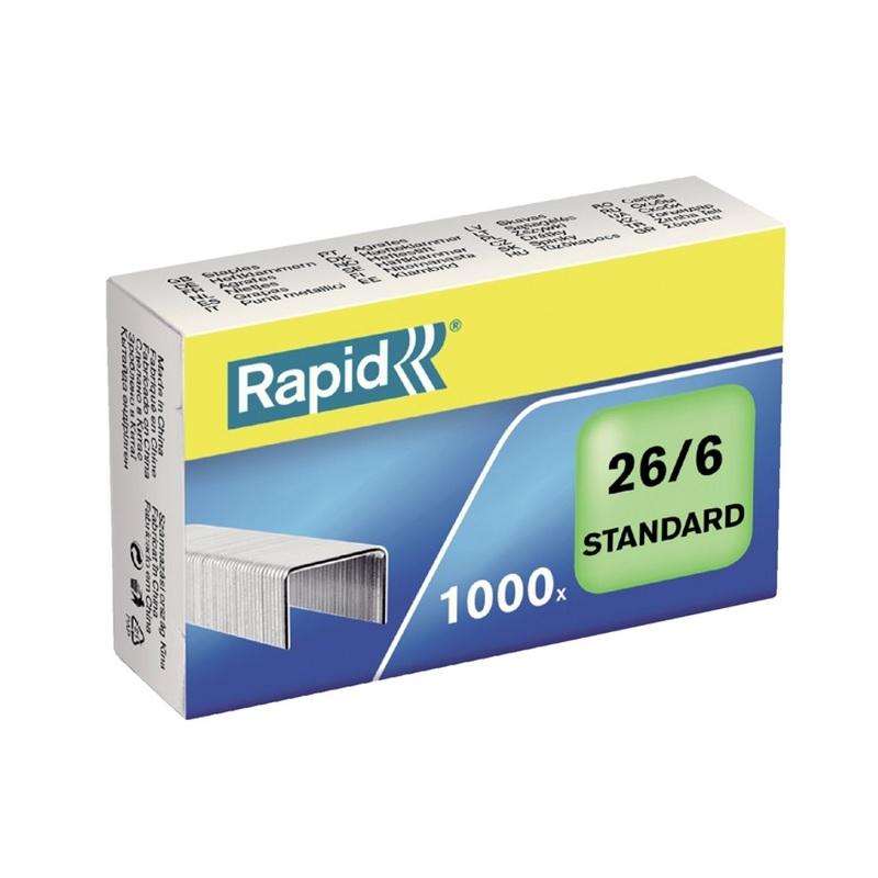 GRAPAS RAPID 26/6 ESTANDARD 1000UDS