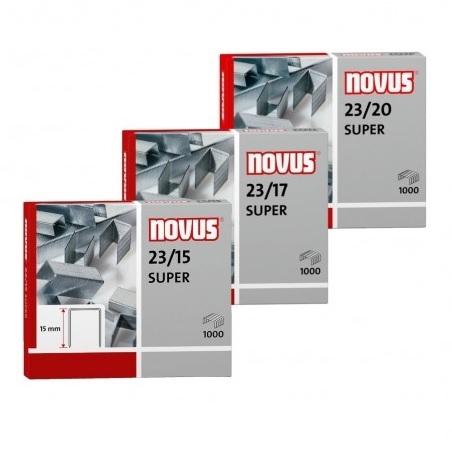 GRAPAS NOVUS GRUESOS 23/17 GALVANIZADAS CAJA DE 1000