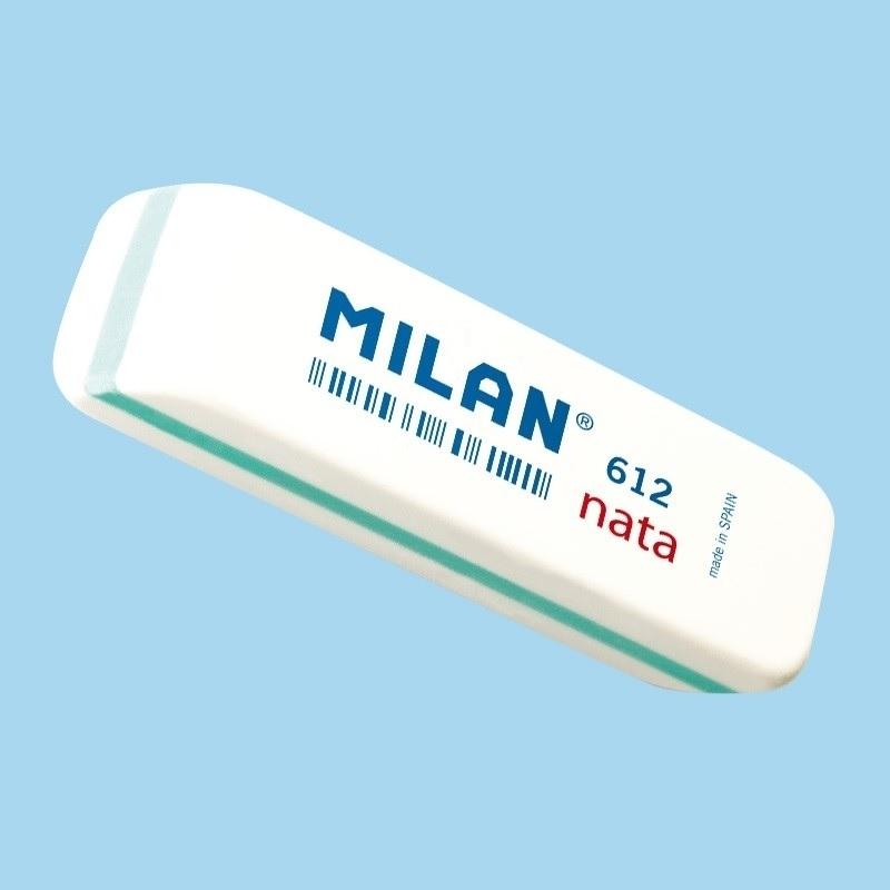 GOMA DE BORRAR MILAN 612 NATA  BISELADA TODAS SUPERFICIES CPM612 ( 12 )